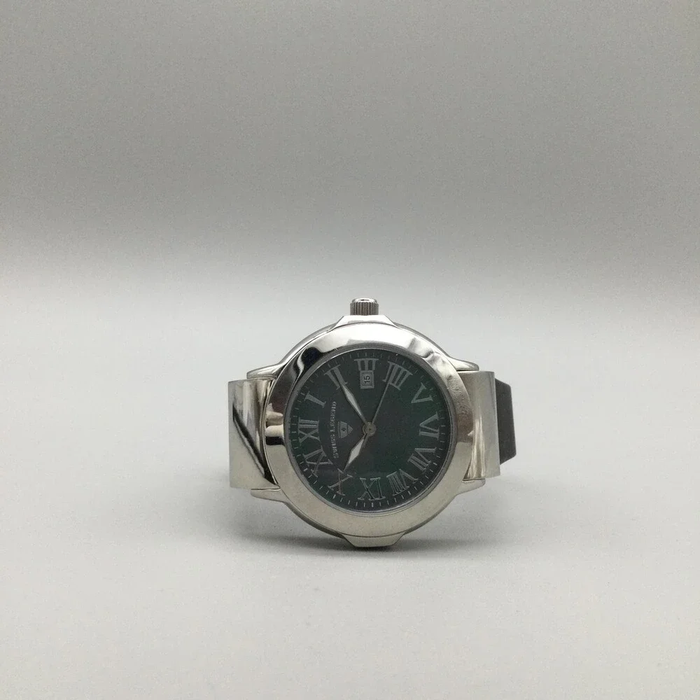 Swiss Legend South Beach Womens Watch 36mm Green MOP Black Strap New Battery